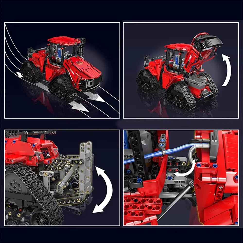 Mould King 18020S Technical Car Toys APP & RC Pneumatic Crawler Tractor Building Block Brick Set 1769PCS for Adults Kids Christmas Birthday Gift — view 4