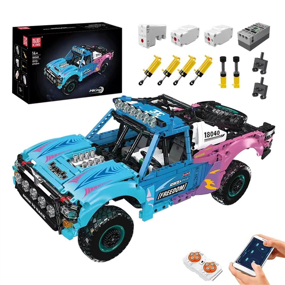 Mould King 18040 RC Air Suspension Trophy Truck Technical Car Toys Building Block Brick Assembly Kit Kids Christmas Gift