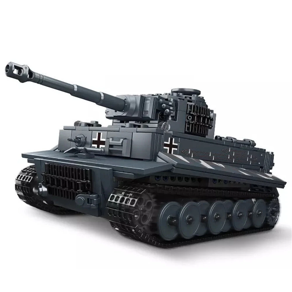 Mould King Military Series 20014 Tiger Tank 1:35 Scale APP RC Motorized Building Block Assembly Kitwith MK5 Power Module for Children Gifts — view 2
