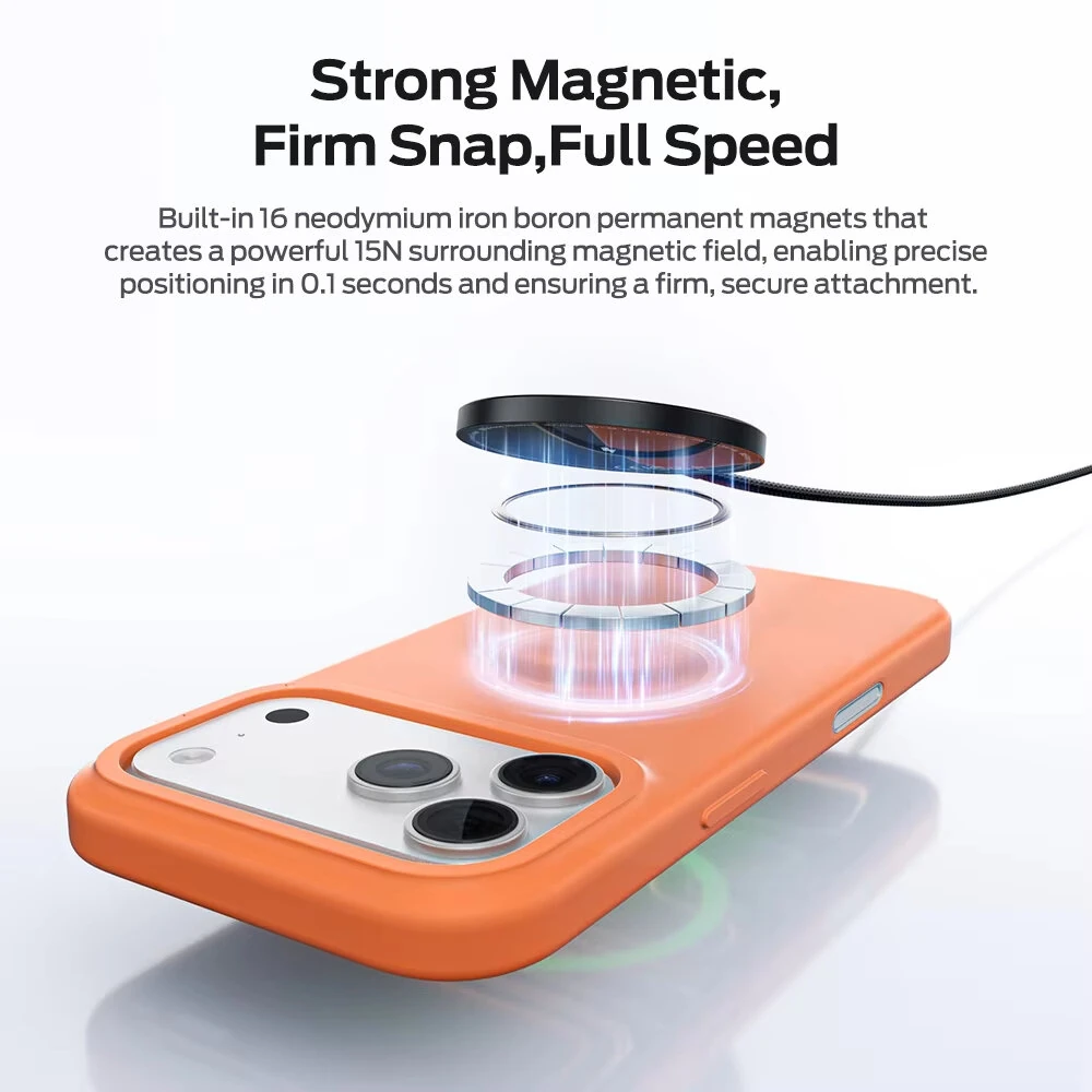 MOVESPEED W010 25W Magnetic Wireless Charger Fast Wireless Charging Pad for Smart Phones for 17 17Pro 16 Pro Max 15 14 for Huawei for Xiaomi for Airpods — view 4