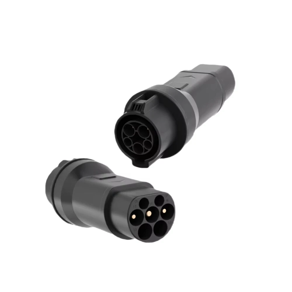 MRS EVSE EV Charger Adapter Type 2 To Type 1/Tesla/GBT Converter 32A IP65 Electric Vehicle Charging Connector For EVSE — image 1
