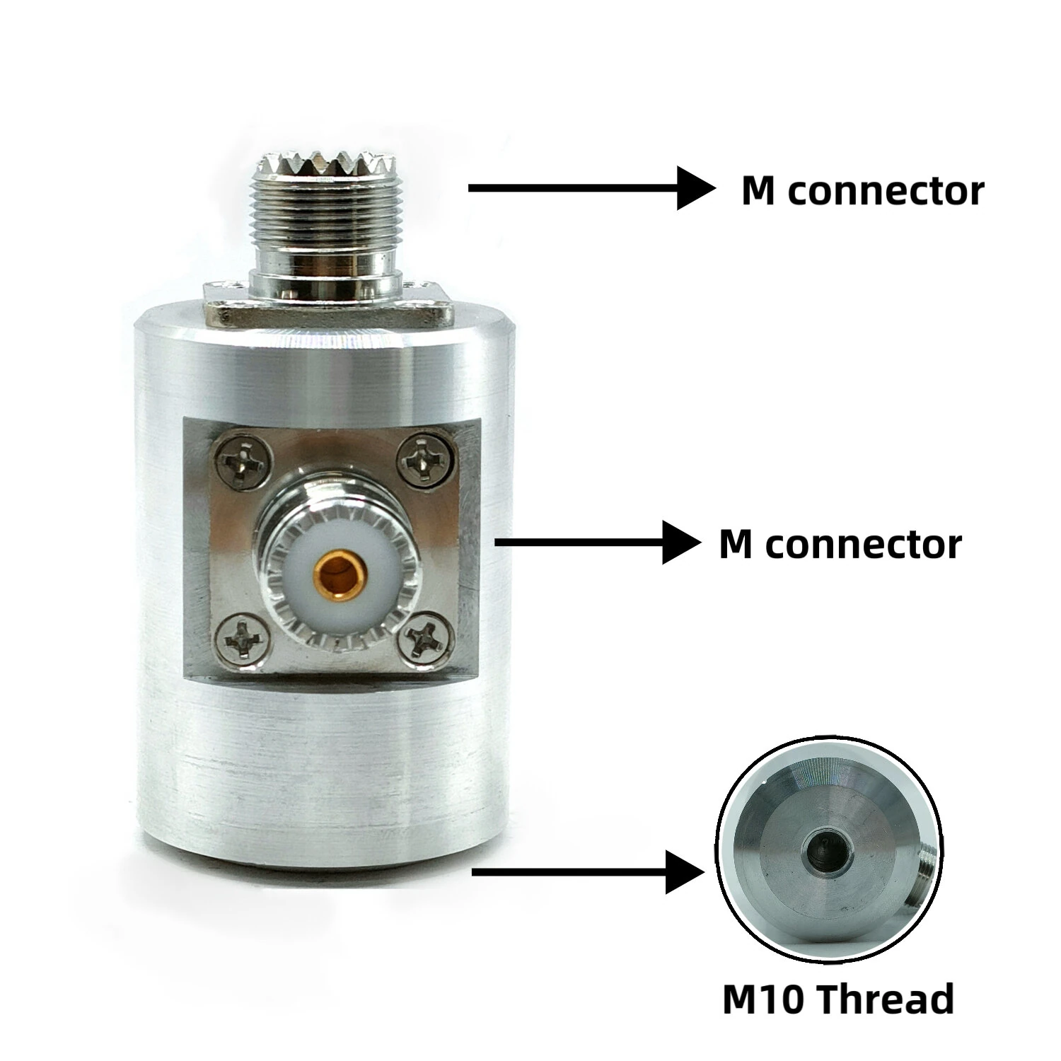 MSK-04 M10 Thread Antenna Base Aluminum Alloy for Vehicle Antennas — view 2