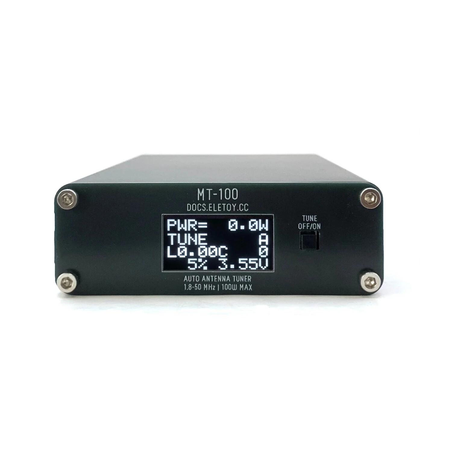MT100 Automatic Antenna Tuner 1.8-50MHz 100W 7L7C L-Network HF Auto Tuner For HAM Antenna — image 1
