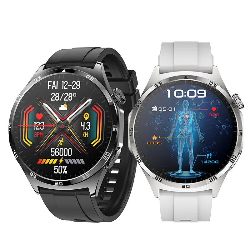 MT300 1.43-inch AMOLED Display PPG+ECG bluetooth Call Heart Rate Blood Pressure Blood Oxygen Monitor Sleep Monitoring Non-invasive Blood Glucose Measurement Multi-sport Modes IP67 Waterproof Smart Watch — image 1