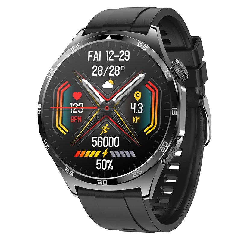 MT300 1.43-inch AMOLED Display PPG+ECG bluetooth Call Heart Rate Blood Pressure Blood Oxygen Monitor Sleep Monitoring Non-invasive Blood Glucose Measurement Multi-sport Modes IP67 Waterproof Smart Watch — view 3