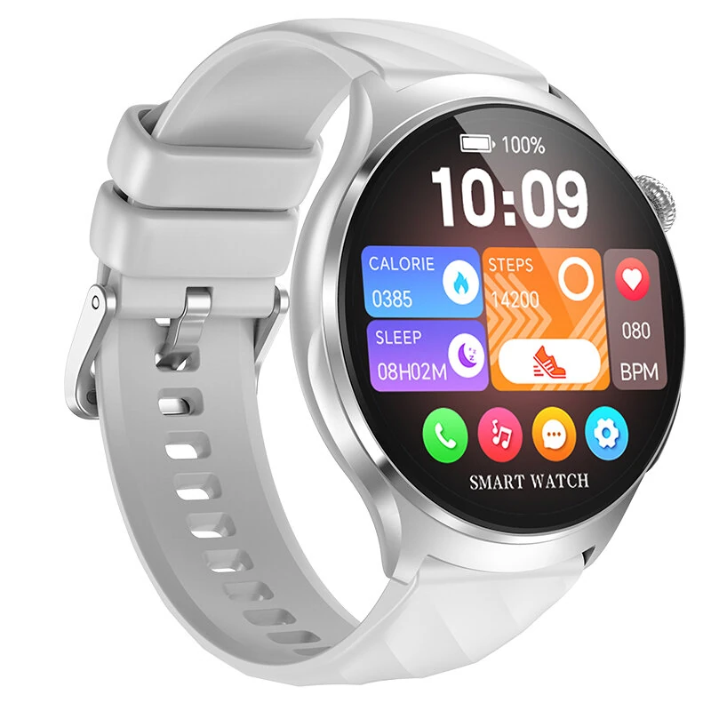 MT600 1.56-inch AMOLED Display ECG+PPG Voice Assistant One-click Micro Physical Examination bluetooth Call Heart Rate Blood Pressure Blood Oxygen Monitor Sleep Monitoring SOS Call Multi-sport Modes IP67 Waterproof Smart Watch — view 2