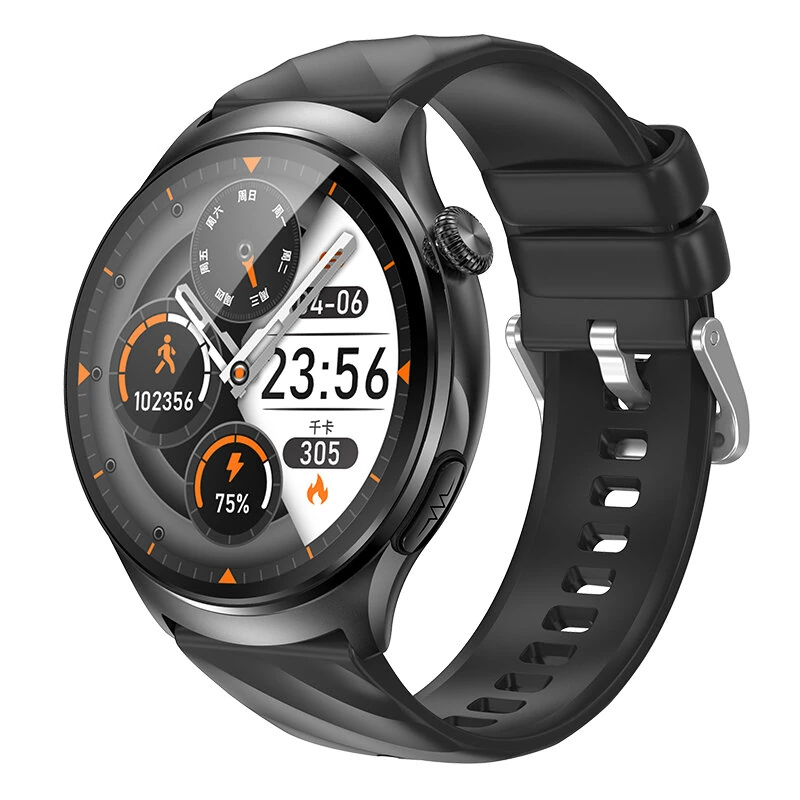 MT600 1.56-inch AMOLED Display ECG+PPG Voice Assistant One-click Micro Physical Examination bluetooth Call Heart Rate Blood Pressure Blood Oxygen Monitor Sleep Monitoring SOS Call Multi-sport Modes IP67 Waterproof Smart Watch — view 4