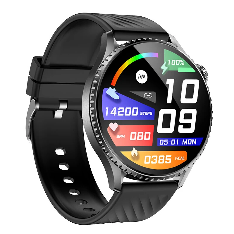 MT800 1.56-inch AMOLED Display ECG+PPG Voice Assistant One Click Micro Physicak Examination bluetooth Call Heart Rate Blood Pressure Blood Oxygen Monitor Sleep Monitoring Blood Glucose Testing SOS Calls Multi-sport Modes IP67 Waterproof Smart Watch — view 7