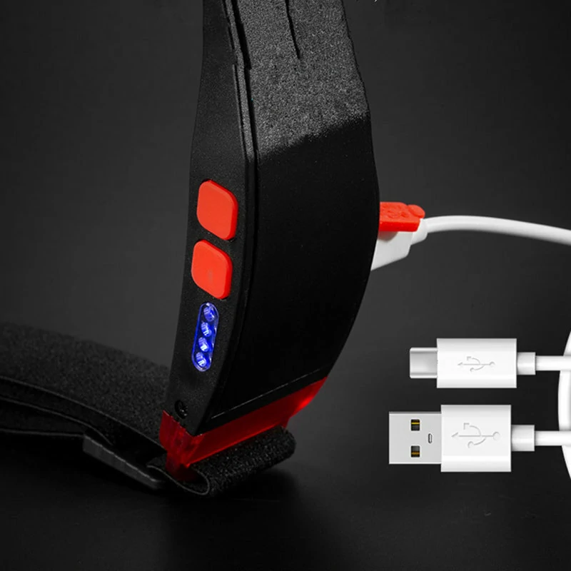 Multi-function COB LED Headlight Outdoor Riding Light USB Charging Night Running Light Strong Light Headlamp — view 4