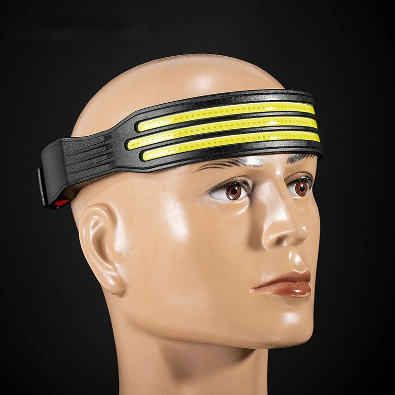 Multi-function COB LED Headlight Outdoor Riding Light USB Charging Night Running Light Strong Light Headlamp — view 8