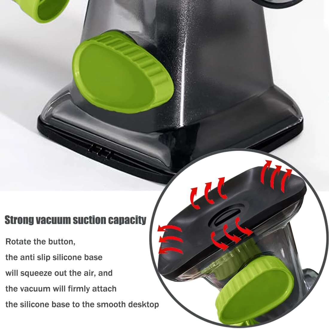 Multi-functional Hand Crank Rotary Slicer Vegetable Cutter Handheld Rotary Cheese Grater Cutter Round Mandoline with Handle Vegetable Slicer Carrot Cutter Nut Grinder — view 7