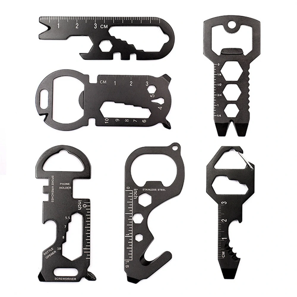 Multi-functional Pocket Tool Hex Wrench and Bottle Opener with Compact Portable Design for Indoor Outdoor Adventure — Multi-functional