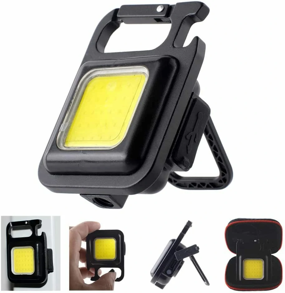 Multi-functional Rechargeable Emergency Light Portable Work Light Bottle Opener With Carabiner — Multi-functional