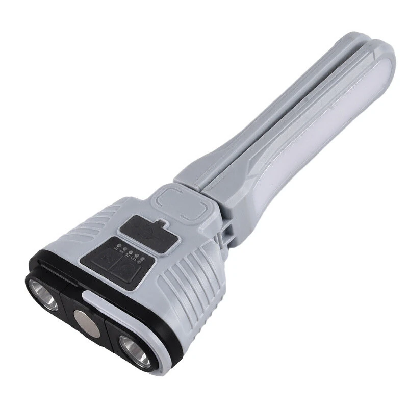 Multi Light Sourch Multifunctional Flashlight Solar Power Bank Outdoor USB Folding Camping LED Light Magnetic Work Light Warning Lamp — view 3