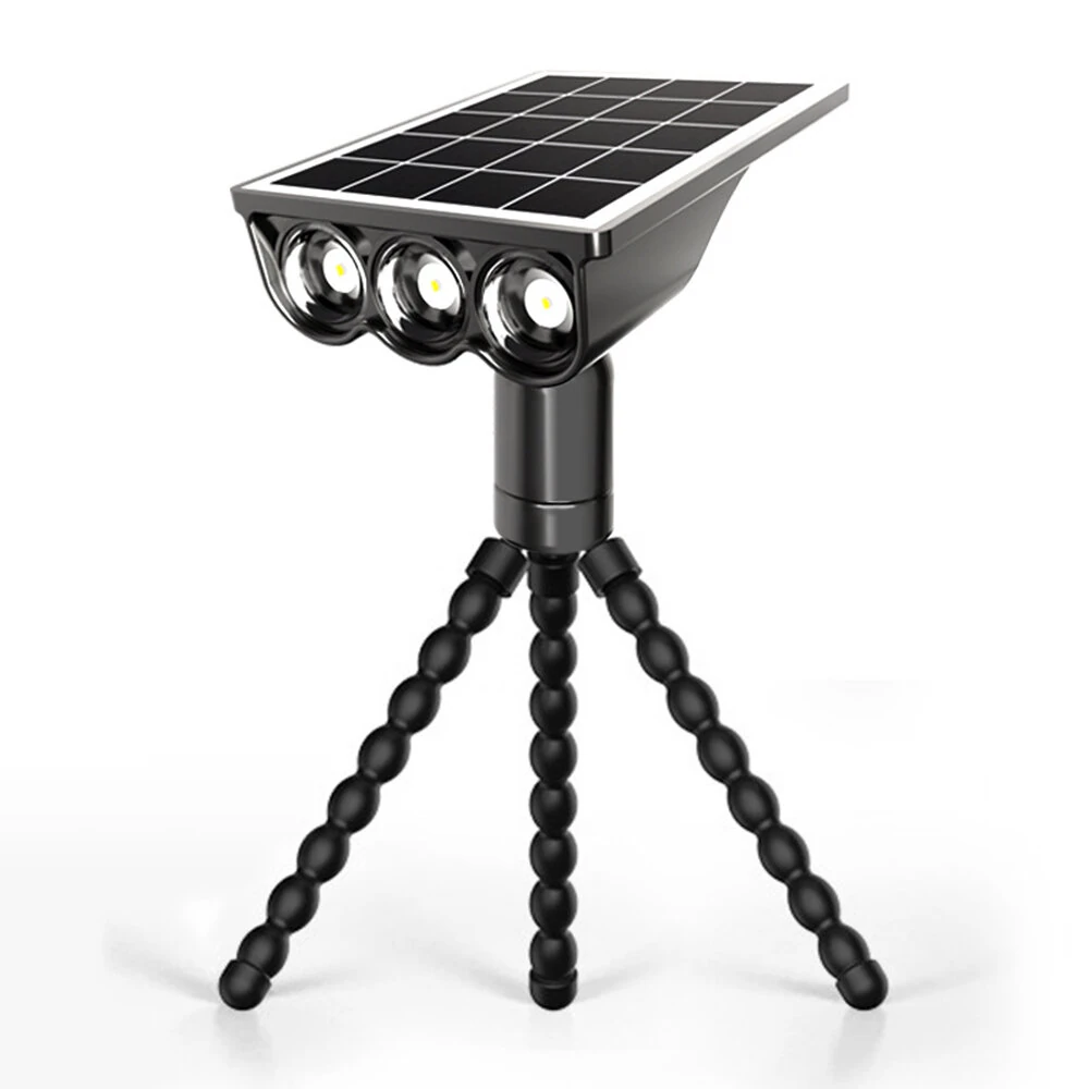 Multi-Use LED Solar Flood Light Waterproof Portable Wall Lamp Security Lights Clip Flexible Octopus Tripod Outdoor Garden Decorative Light — view 8