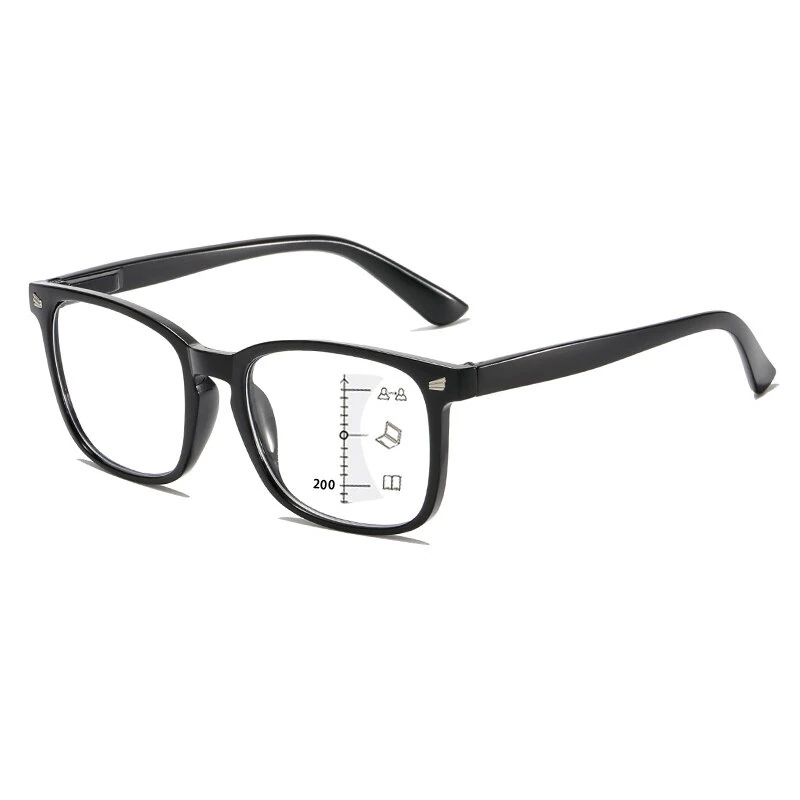 Multifocal Photochromic Reading Glasses Men Women Lightweight Comfy Anti-blue Light HD Near Far Presbyopia Glasses — view 6