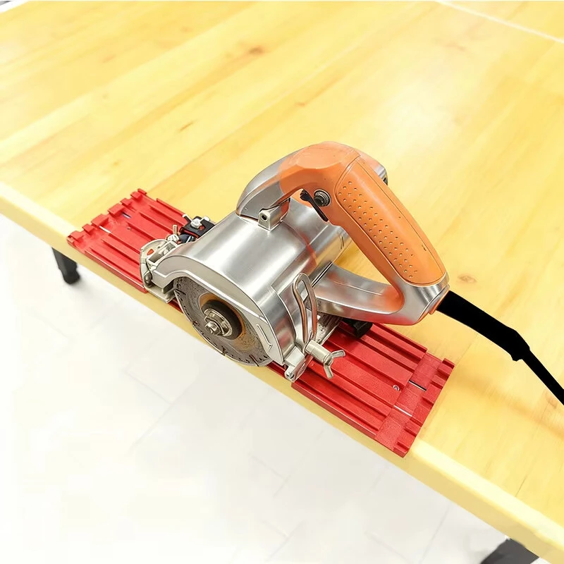Multifunction Cutting Machine Fence 7mm Aluminum Base 3mm Stainless Steel 342x93x7mm Detachable Quick Release 3mm Blade Slot No-Drill Mount Adjustable Fits Corded Or Cordless 190/500/650mm Options — view 5