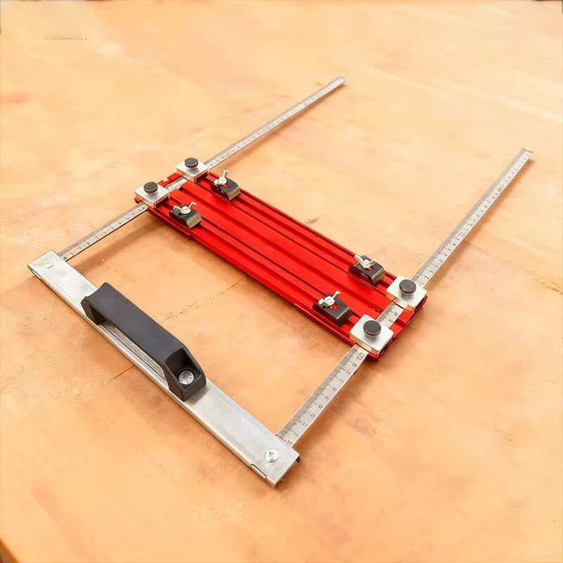 Multifunction Cutting Machine Fence 7mm Aluminum Base 3mm Stainless Steel 342x93x7mm Detachable Quick Release 3mm Blade Slot No-Drill Mount Adjustable Fits Corded Or Cordless 190/500/650mm Options — view 7