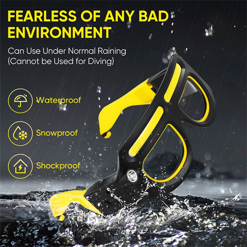 Multifunction Glasses Lamp Rechargeable Headlamp Ultra Light Design For Outdoor Cycling Fishing Climbing Repair Light — view 7
