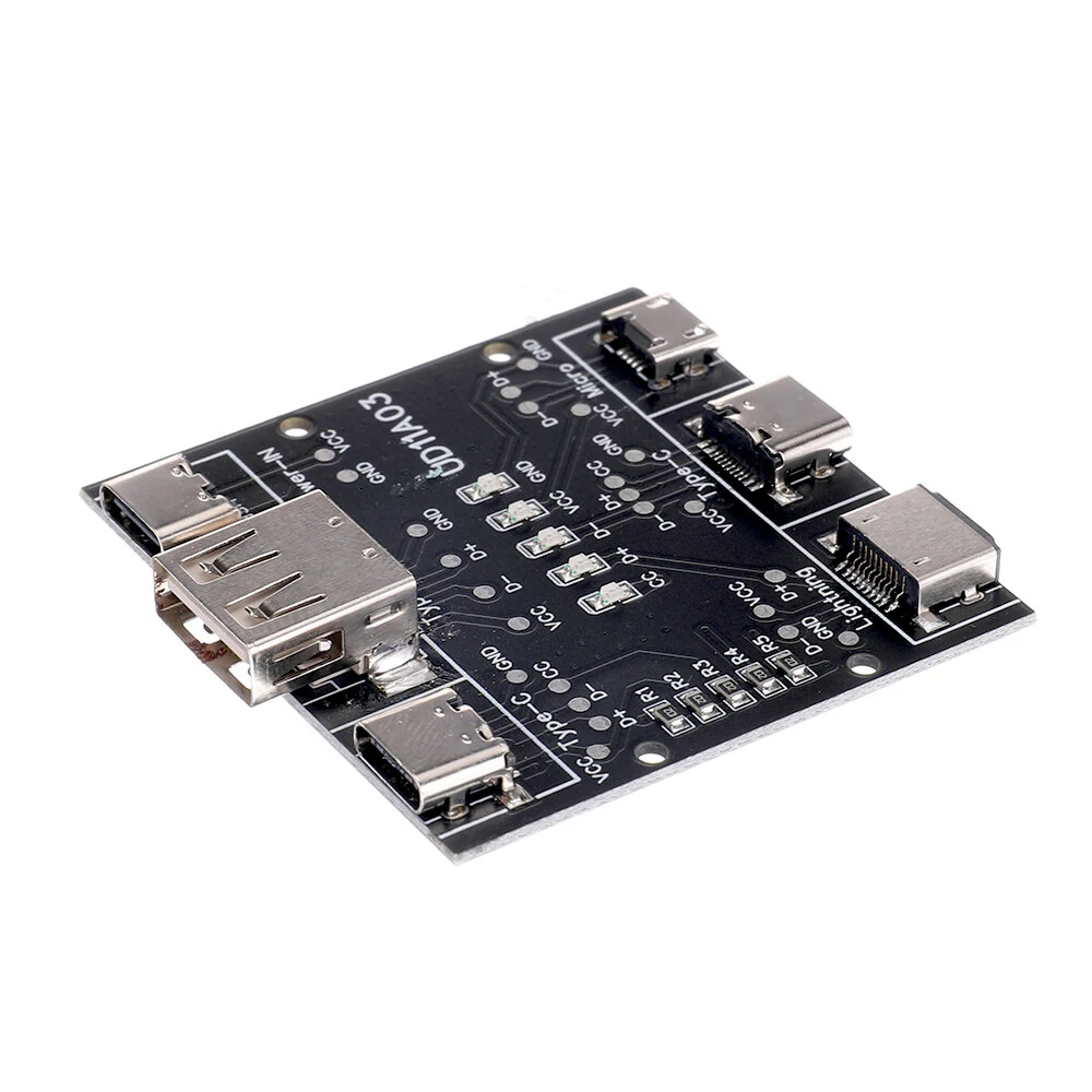 Multifunction USB Cable Tester USB A to Type-c Micro Lighting Short Circuit On-Off Data Cable Test Tool — view 5