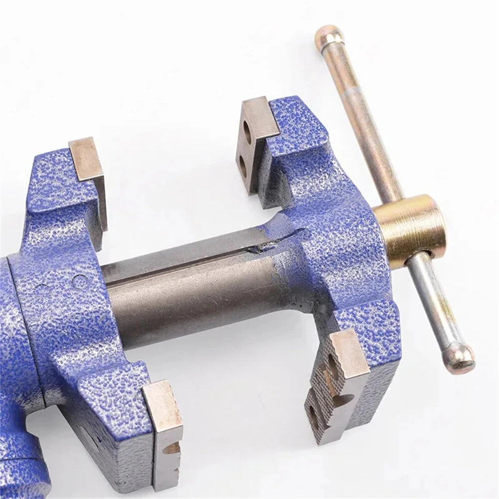 Multifunctional Double Jaw Bench Vise 360-Degree Rotating Head 60mm Table Clamp With Anvil For Woodworking Workbench — view 3