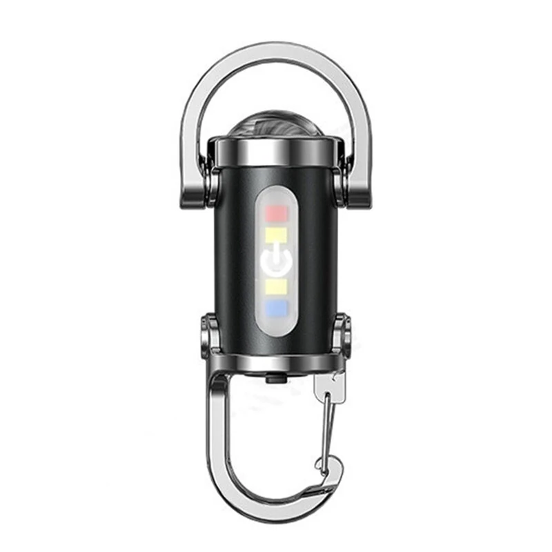 Multifunctional Mini LED Keychain Flashlight with UV Light USB Rechargeable Waterproof LED Keyring Practical Inspection Work Light Outdoor Activities Key Chain Light — Pricio