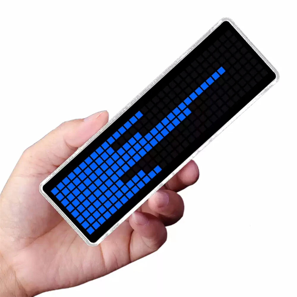 Music Spectrum Clock DIY Kit 8x32 LED Matrix 256 LEDs USB-C 5V Audio Reactive Transparent Acrylic Case Time Display Desktop Ambience Light Visualizer — view 2
