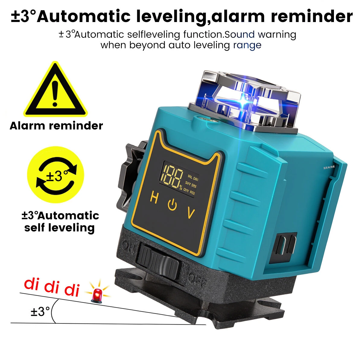 MUSTOOL 4D 16 Line Laser Level 4-color Laser Instrument With Magnet Wall Level Portable Provincial Support Cross Laser Instrument — view 7