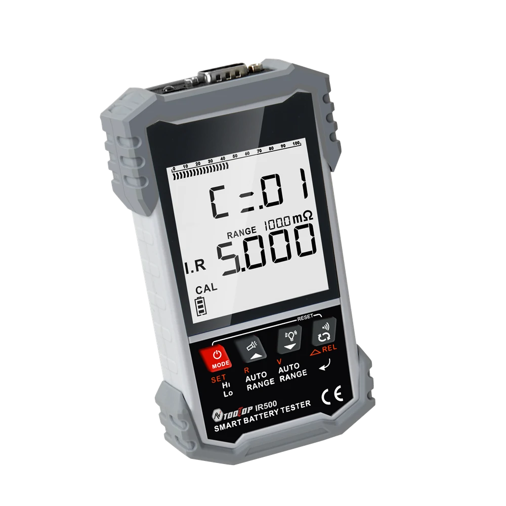 MUSTOOL IR502/IR500 ±120V 500Ω Battery Internal Resistance Tester 4-Wire Kelvin Test Lead-acid Lithium Nickel-cadmium Batteries Tool — view 10