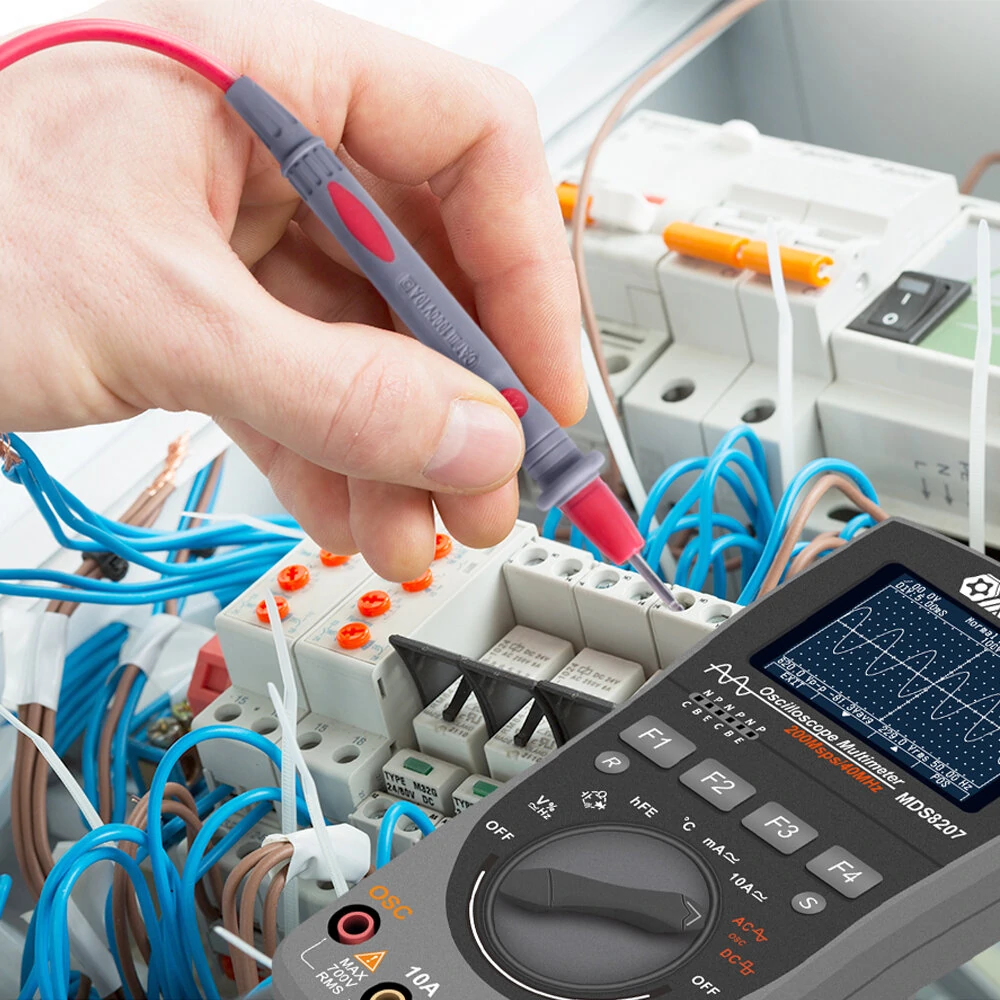 MUSTOOL MDS8207 Intelligent 2 in 1 Digital 40MHz 200Msps/S Oscilloscope 6000 Counts True RMS Multimeter — view 6
