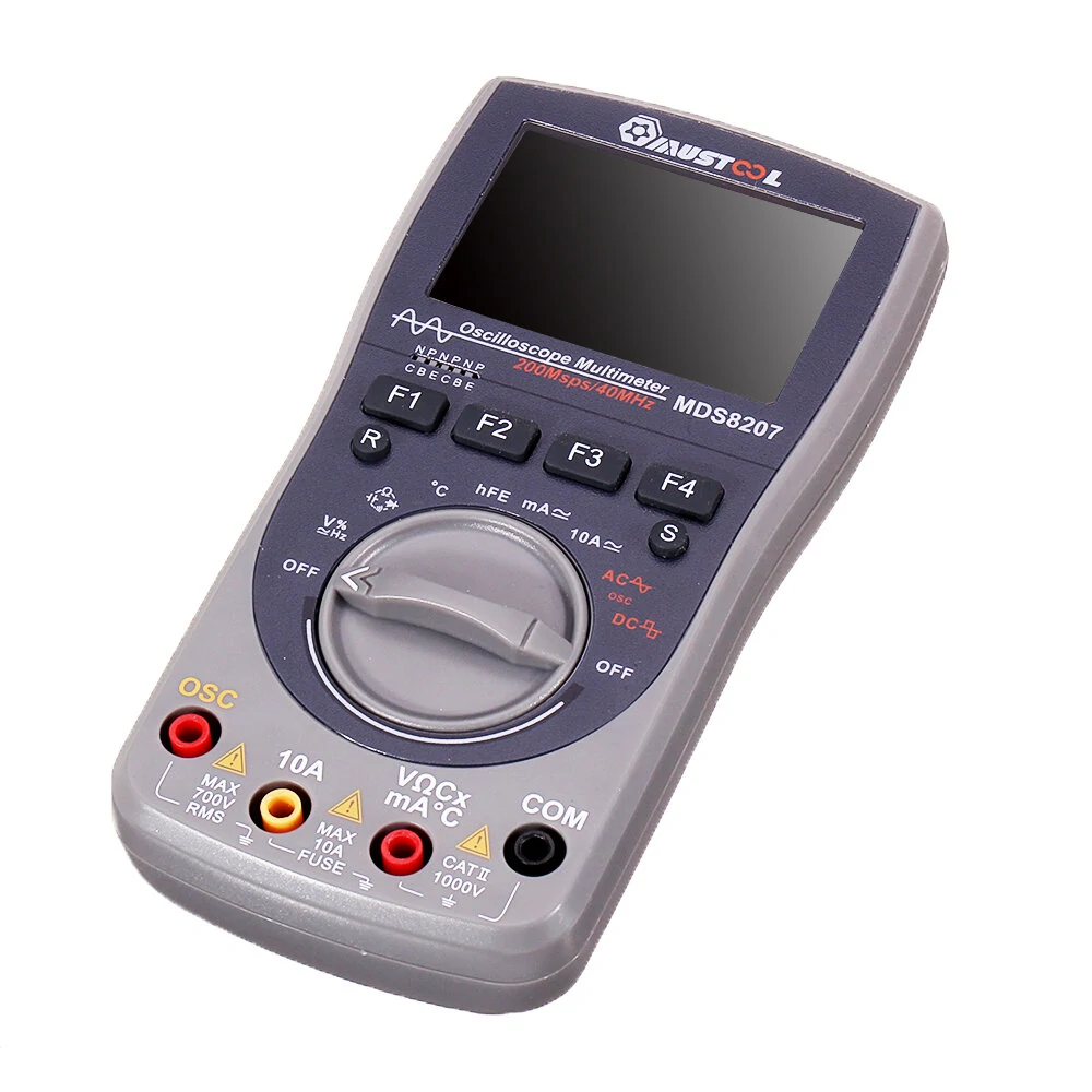 MUSTOOL MDS8207 Intelligent 2 in 1 Digital 40MHz 200Msps/S Oscilloscope 6000 Counts True RMS Multimeter — view 8