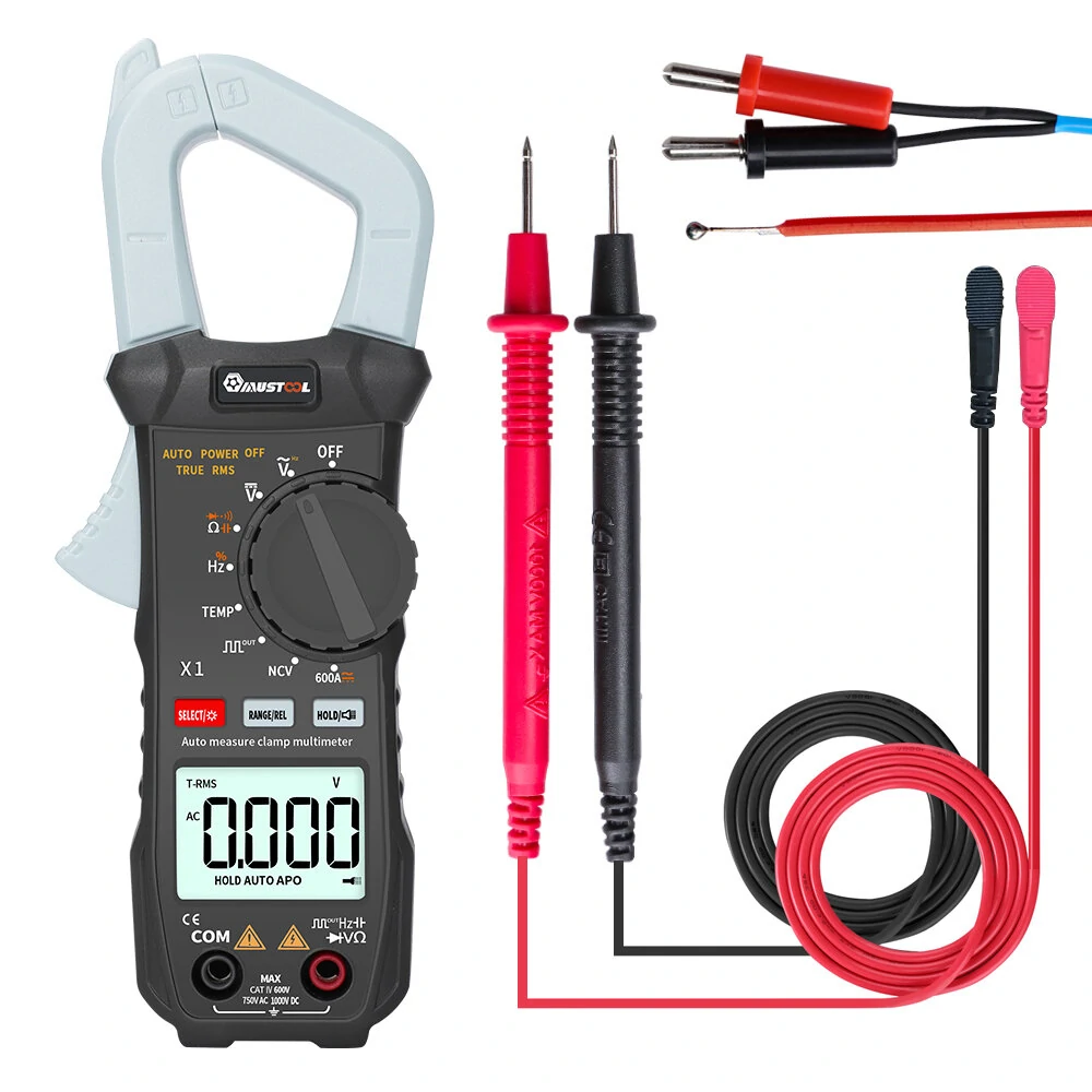 MUSTOOL X1 Pocket 6000 Counts True RMS Clamp Meter AC/DC Voltage&Current Digital