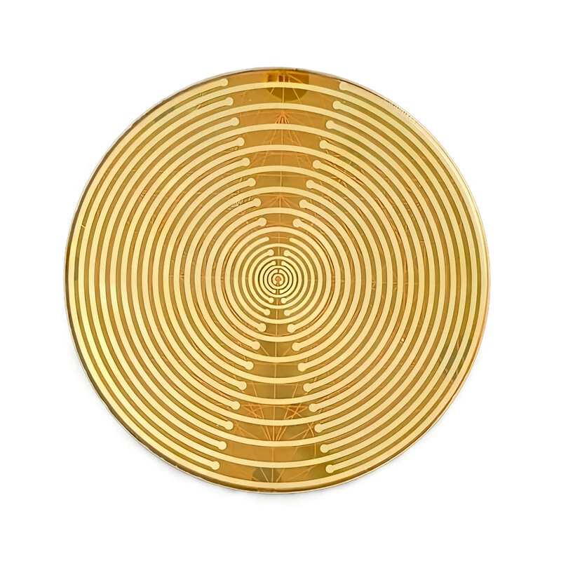 MWO Partial Oscillation Disc Multi-wave Oscillator Antenna Pure Copper Gold-plated Health Jewelry Cell Resonance Energy — view 4