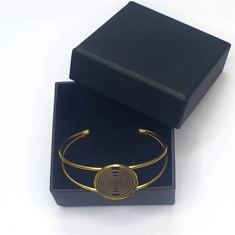 MWO Polarized Disc Bracelet Multi-wave Oscillator Energy Necklace Pure Copper Gold-plated Jewelry Regulates Cell Frequency — view 7