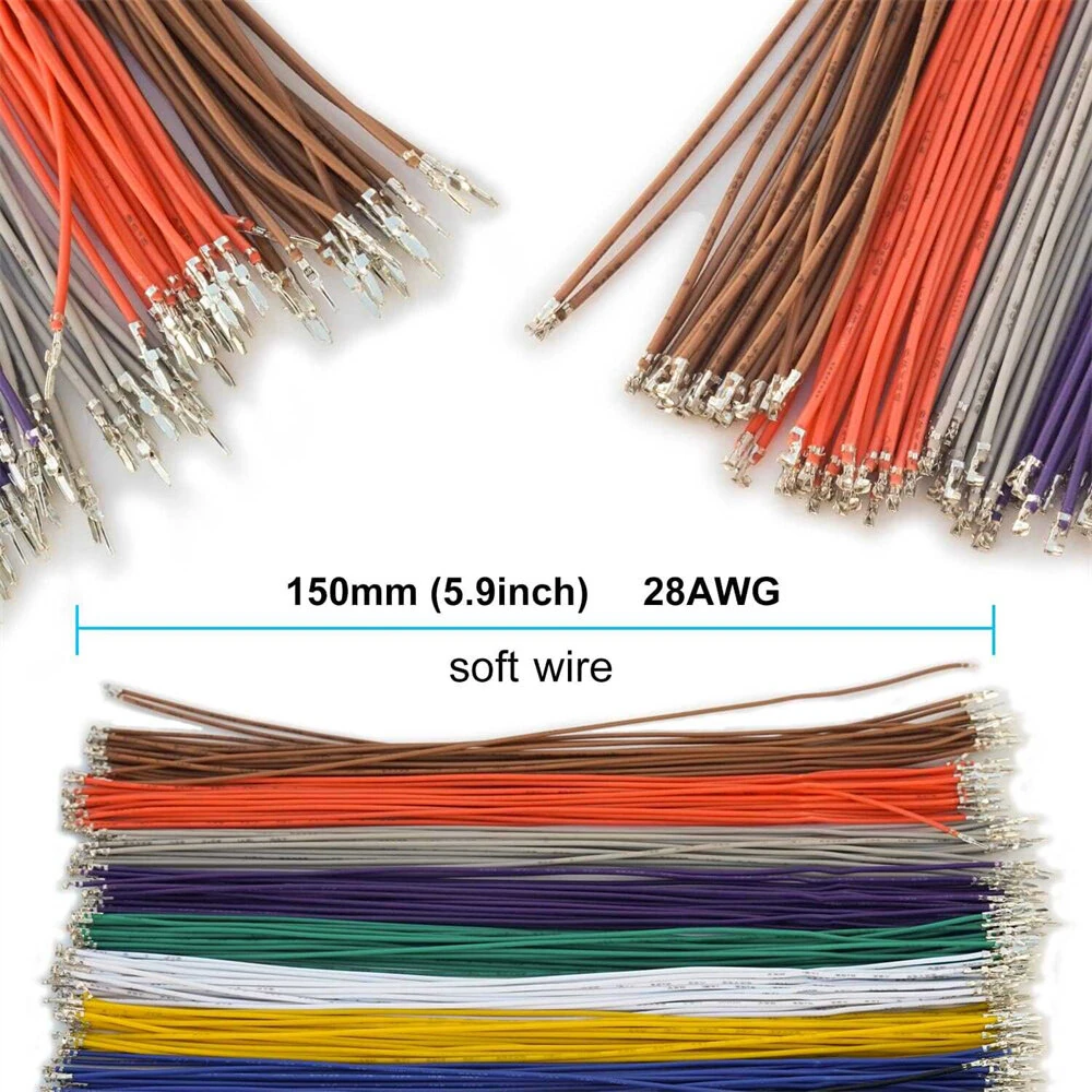 MX1.25mm Male Connector Kit 2/3/4/5/6/7/8/9/10P Crimp Terminal Wire For Pixhawk APM2.8 Male Plug Electronic — view 4