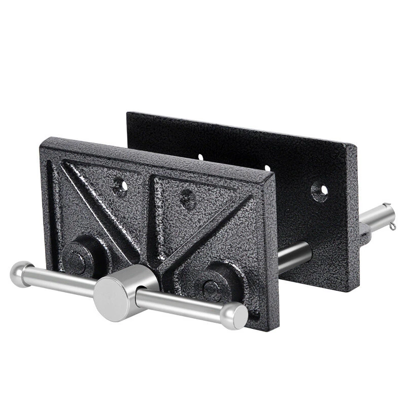 MYTEC Heavy Duty Ductile Cast Iron Bench Vise 6-3/8" Jaw Width 4-1/2" Max Opening Quick Release Industrial Workbench Clamp for Drill Press