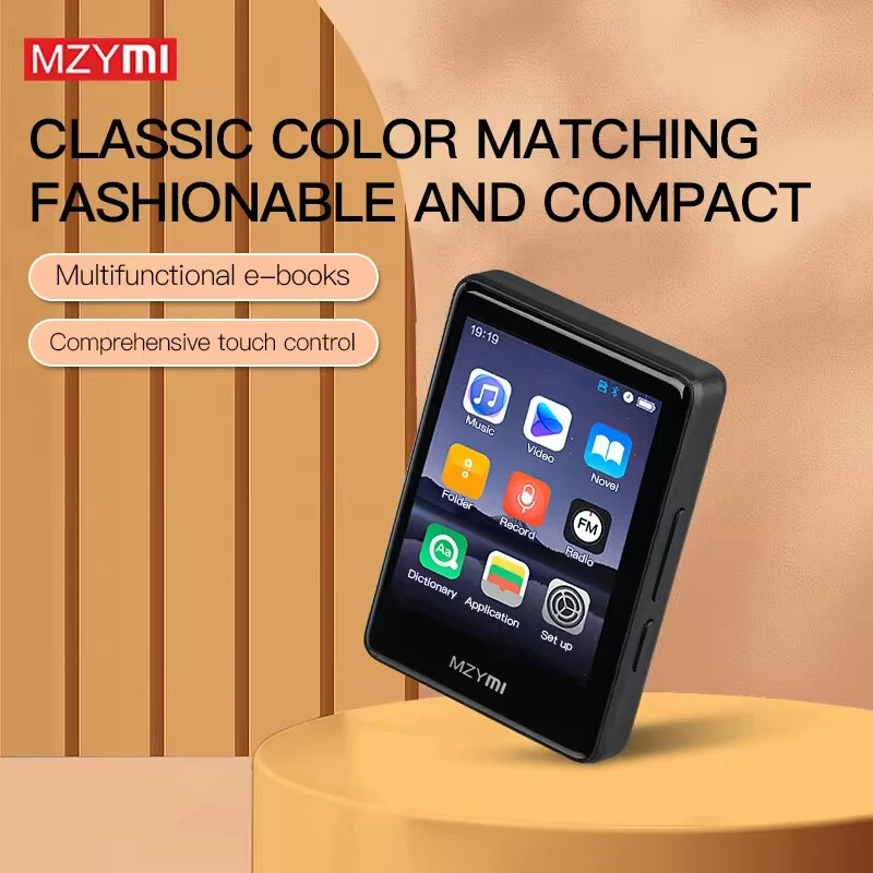 MZYMI S18 MP4 bluetooth Player 2.4 Inch Touch Screen Portable HiFi Stereo Music E-book Learning MP3 Walkman Built-in Speaker — view 2