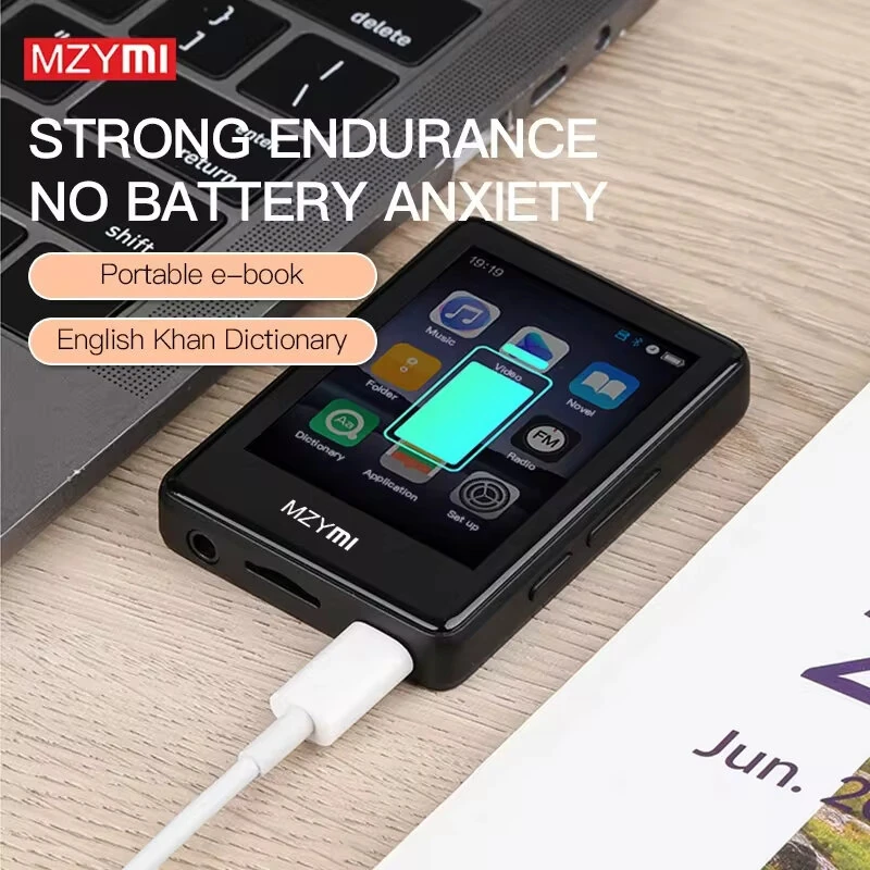 MZYMI S18 MP4 bluetooth Player 2.4 Inch Touch Screen Portable HiFi Stereo Music E-book Learning MP3 Walkman Built-in Speaker — view 7