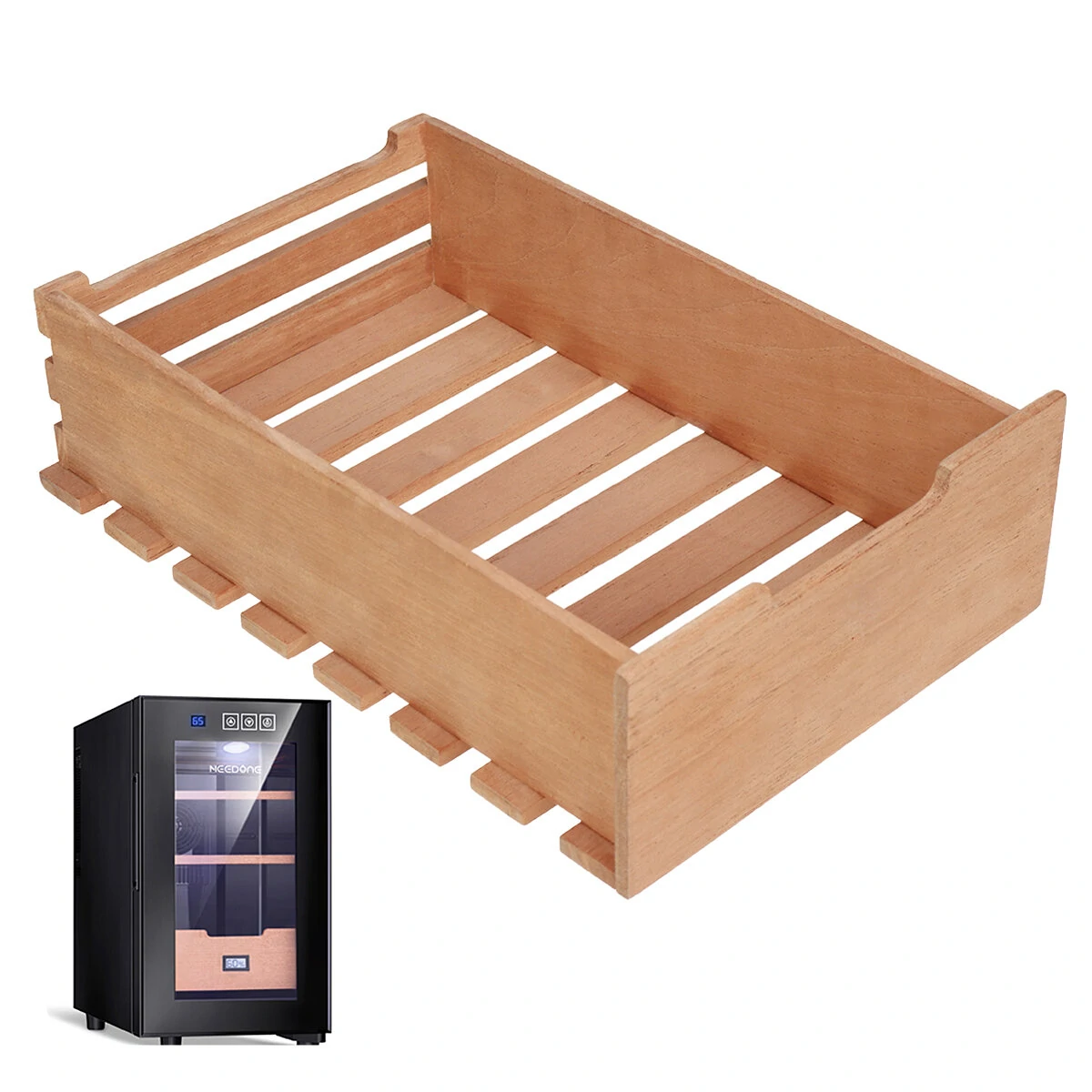 NEEDONE Cigar Cooler Drawer Shelf Spanish Cedar Wood For 23L Cooler Humidor — NEEDONE