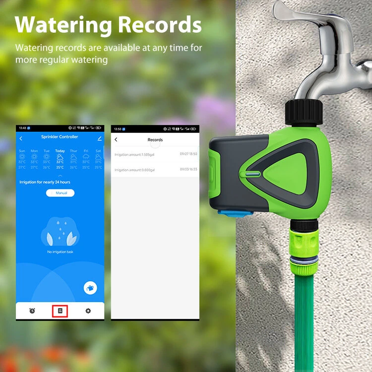 NEO Tuya WiFi Smart Sprinklers Timer Hose Timer 1 Outlet Irrigation Hose Timer Waterproof Smart Watering APP Remote for Lawns Garden — view 5