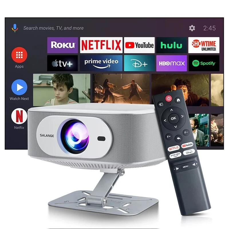 [Netflix Officially] Salange P92MAX Smart Projector Android 13 Licensed 12000 Lumens 1080P Native Auto Focus Keystone WiFi 6 Bluetooth 5.2 4K Supported Smart Home Cinema — view 3