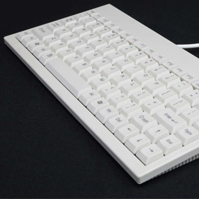 New3P AC-59 88-Keys Wired Keyboard USB/PS2 Interfaces White Industrial Grade Mini External Industrial Keyboard for Laptop PC Computer — view 3