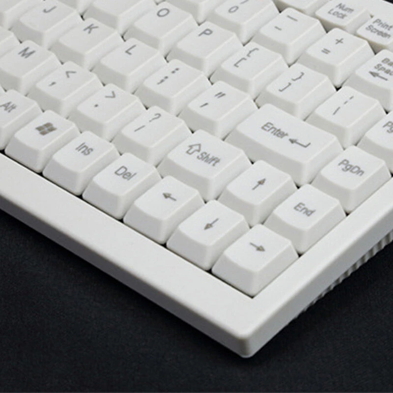 New3P AC-59 88-Keys Wired Keyboard USB/PS2 Interfaces White Industrial Grade Mini External Industrial Keyboard for Laptop PC Computer — view 4