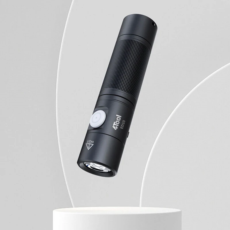 Nextool 4Tool ED10 1400lm TIR Lens 200m Long Range Compact EDC Flashlight with 2600mAh 18650 Li-Battery Type-C USB Rechargeable Powerful Mini LED Torch with P9 LED