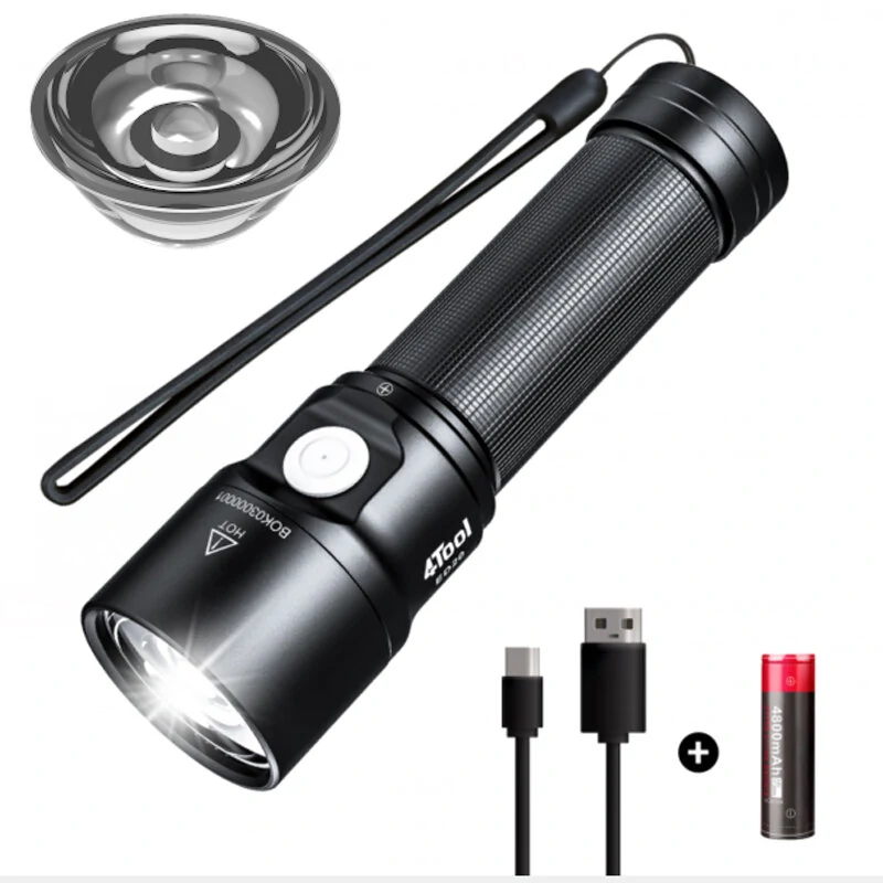 NEXTOOL 4TOOL ED20 XPH50.2 2200LM TIR Lens Strong LED Floodlight Built-in 4800mAh 21700 Battery Type-C USB Rechargeable Ultra Bright Powerful Flashlight Mini Torch — NEXTOOL