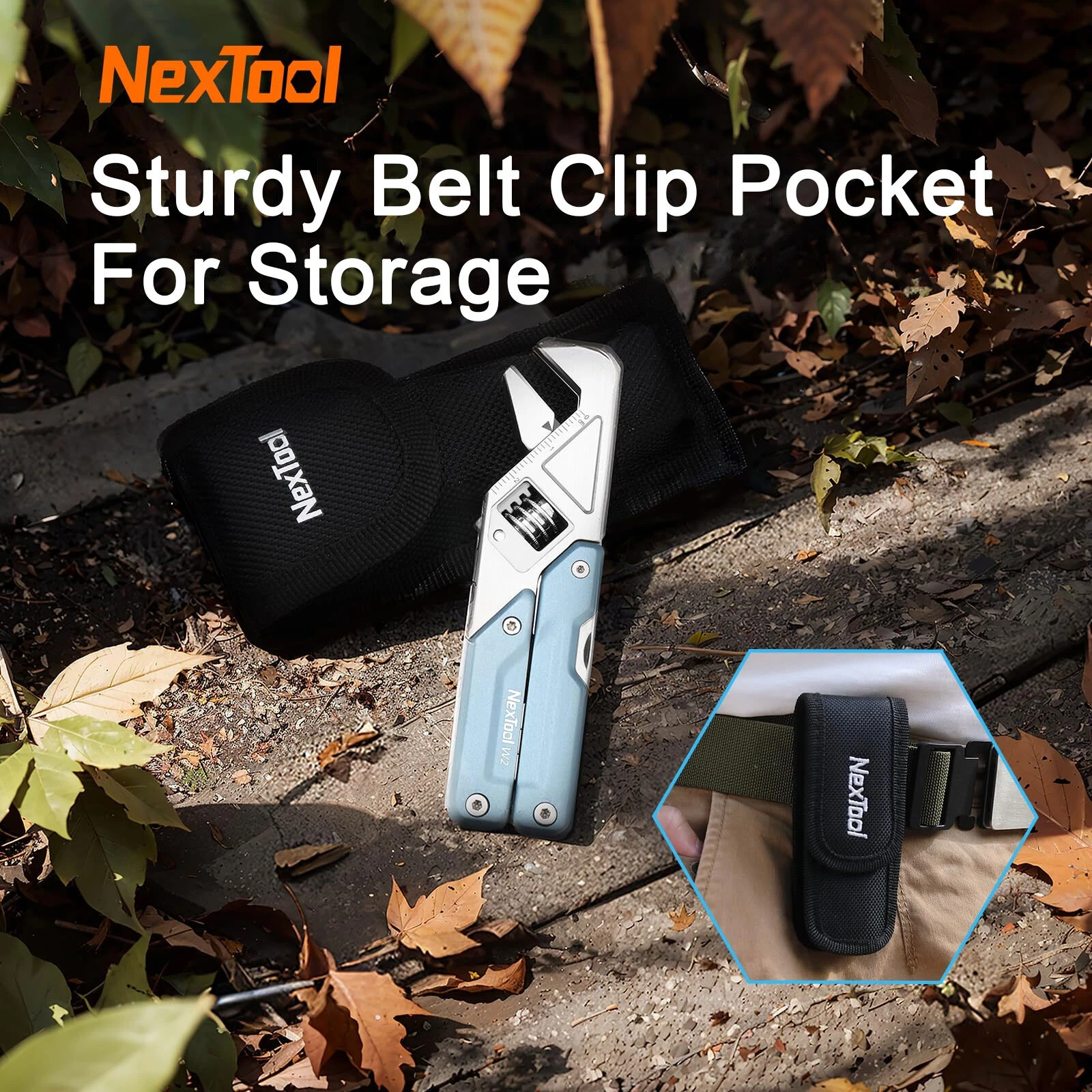 NexTool W2 8 In 1 Multi Tool Foloding Light Wrench Pliers Multi-functional Spanner Screwdriver Outdoor Camping EDC Hand Tool — view 9