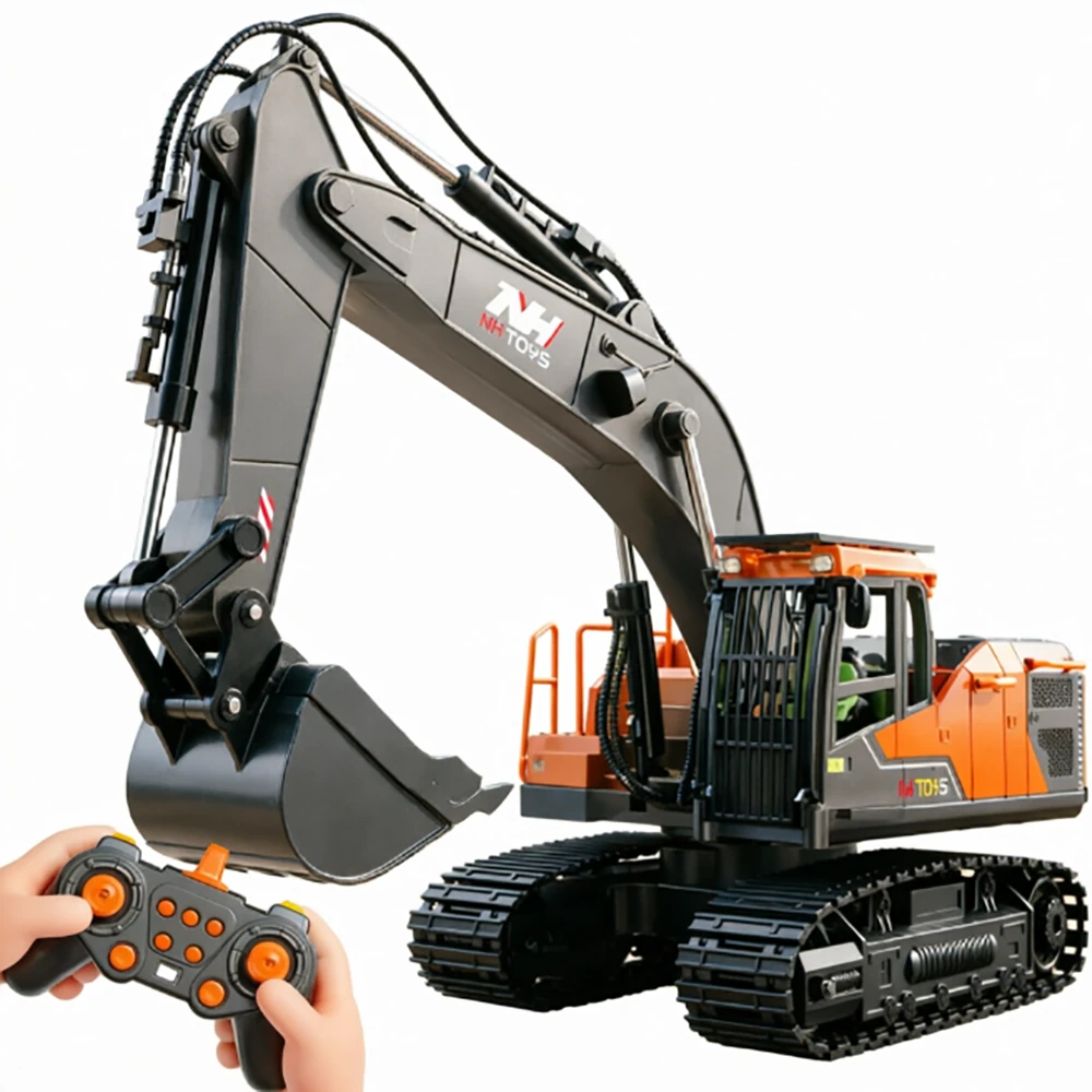 NH66-139 Simulation Engineering Model 3 In 1 RC Excavator RTR RC Car Sound Effects And Lighting Effects Children Toys — view 3