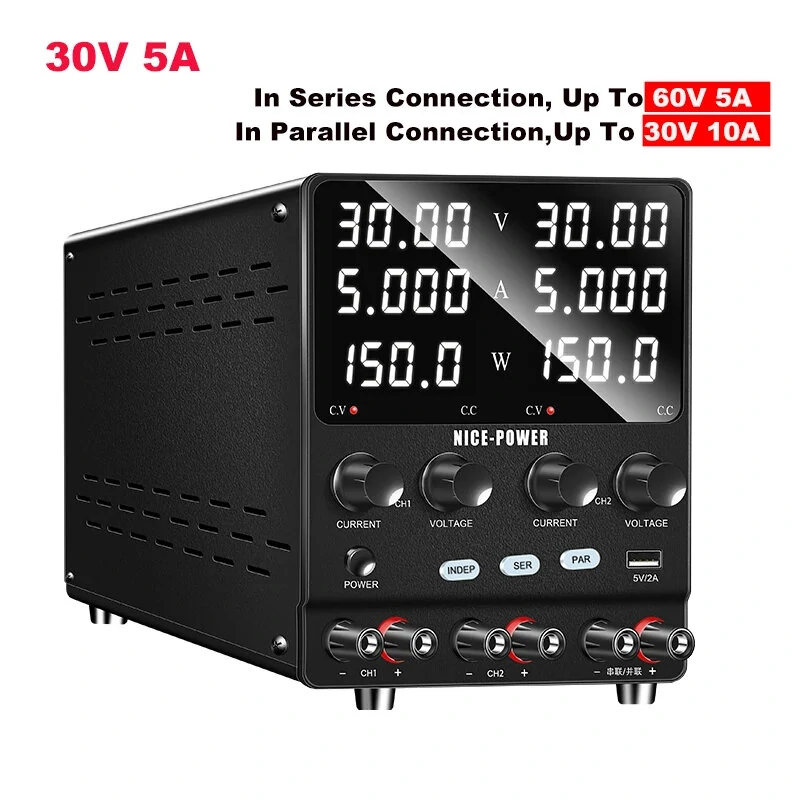 NICE-POWER SPS-2KD Dual-Channel DC Power Supply Series Parallel Independent Triple Output Function Bench Power 120V 60V 30V — view 9