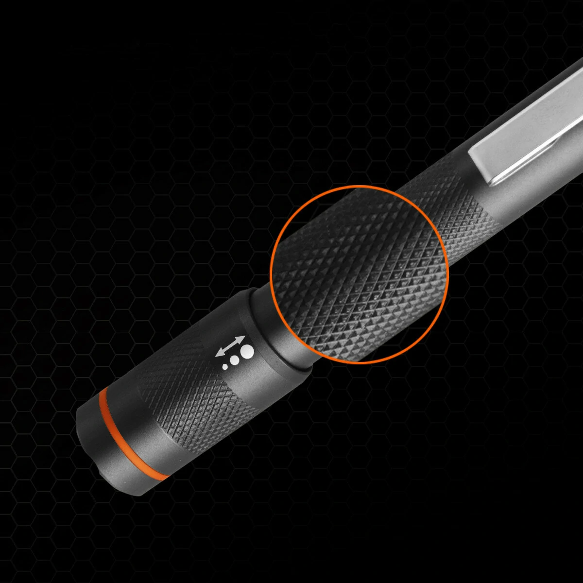 NICRON B22W LED Pocket Pen Light 120 Lumens Portable Zoomable Flashlight with Clip for Inspection Outdoor Camping Flashlight  2pcs AAA Penlight — view 3