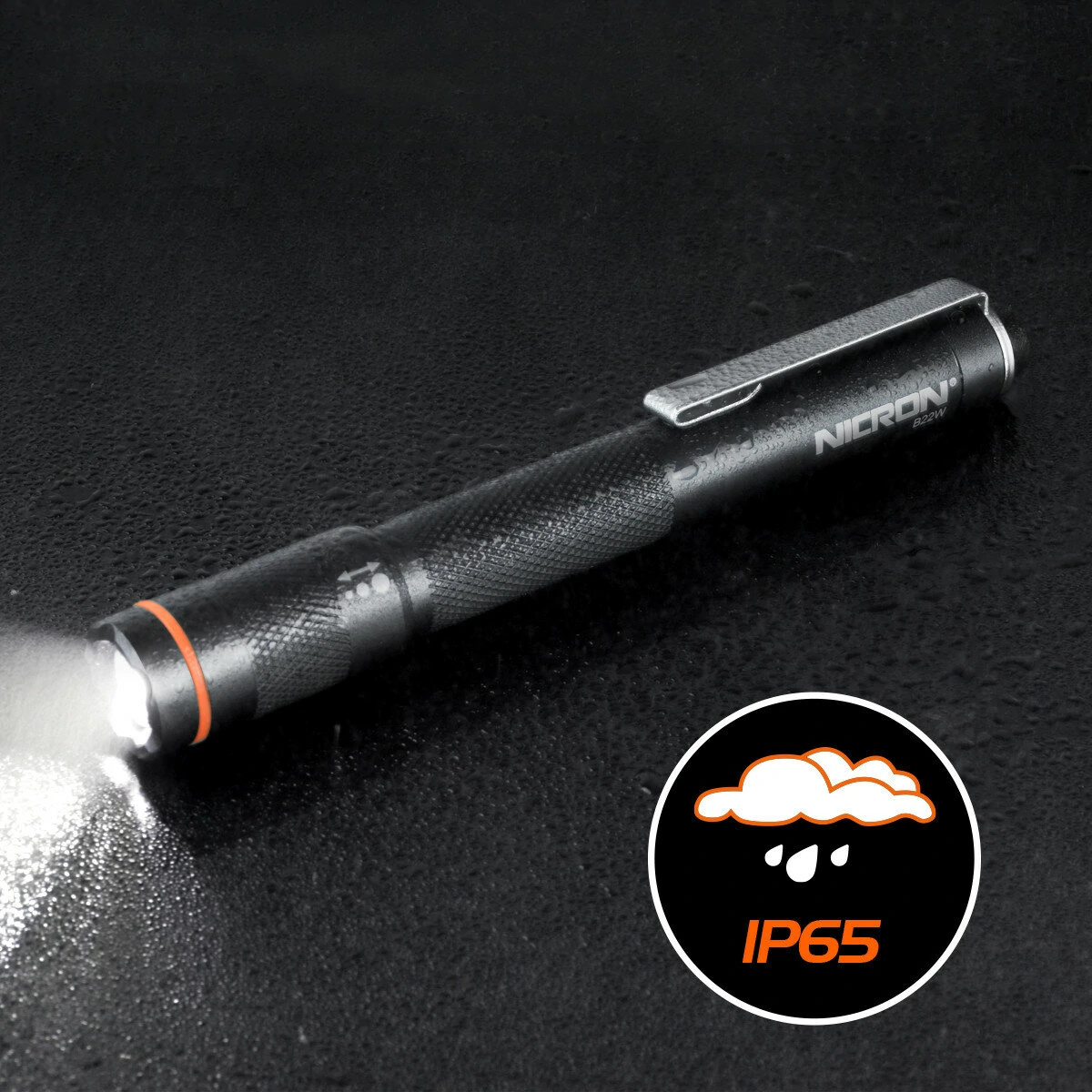 NICRON B22W LED Pocket Pen Light 120 Lumens Portable Zoomable Flashlight with Clip for Inspection Outdoor Camping Flashlight  2pcs AAA Penlight — view 4